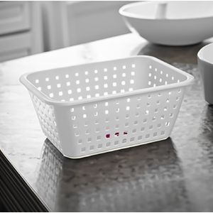 Cesta Organizadora 14l Retangular Branca - Ordene