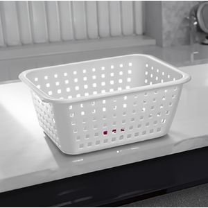 Cesta Organizadora 14l Retangular Branca - Ordene