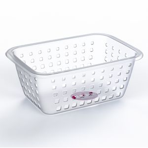 Cesta Organizadora 5,2l Retangular Cristal - Ordene
