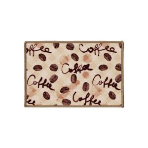 Tapete Clean Coffee 40x60cm Bege e Cinza - Edantex