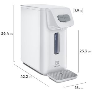 Purificador Electrolux Água Gelada 3 Níveis Branco Efficient Eletrônico (PE15B) - Bivolt