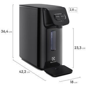 Purificador Electrolux Água Gelada 3 Níveis Preto Efficient Eletrônico (PE15P) - Bivolt