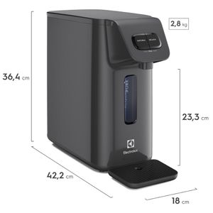 Purificador Electrolux Água Gelada 3 Níveis Cinza Efficient Eletrônico (PE15X) - Bivolt