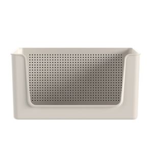Cesto Organizador Flow com Abertura 16l Bege - Ou