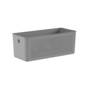 Cesto Organizador Flow 6,6 Litros Chumbo - Ou