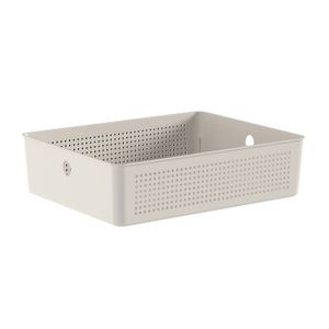 Cesto Flow Organizador 8,2 Litros Bege - Ou