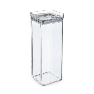Pote Hermético Quadrado 400mL Transparente - Arthi