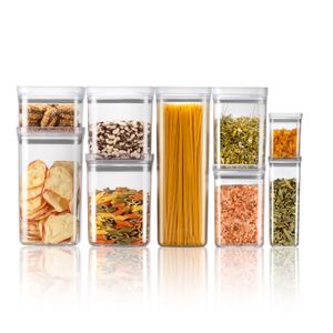 Pote Hermético Quadrado 400mL Transparente - Arthi
