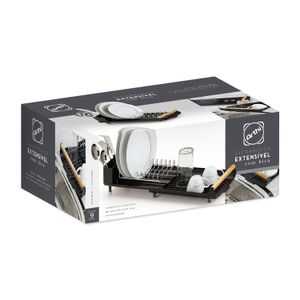 Escorredor de Louça Extensível Eco Design Black - Arthi