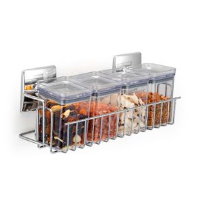Conjunto de Porta Temperos 4 Peças com Suporte - Arthi