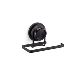 Porta Papel Higiênico com Ventosa Black - Arthi
