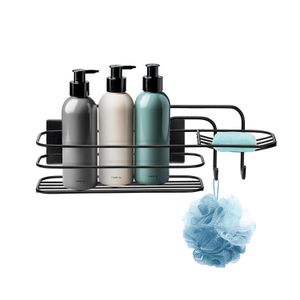 Porta Shampoo com Saboneteira Linha 3m Black - Arthi