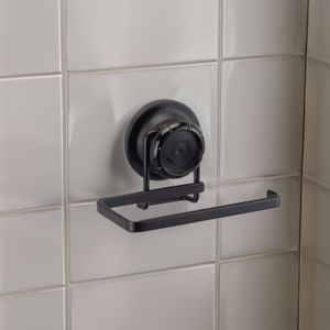 Porta Papel Higiênico com Ventosa Black - Arthi