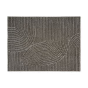 Tapete Realce Sand 50x100cm Cinza - Têxtil J. Serrano