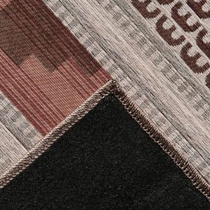 Tapete Funcional Asteca 50x80cm Taupe - Têxtil J. Serrano