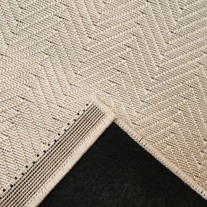 Tapete Búzios Camburí 50x100cm Bege e Areia - Têxtil J. Serrano