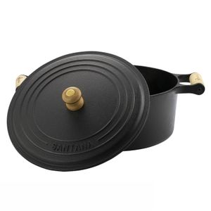 Caçarola de Ferro Fundido 22cm Preta - Fundição Santana
