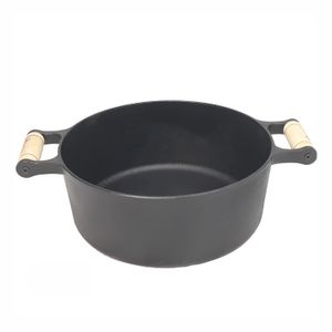 Caçarola de Ferro Fundido 22cm Preta - Fundição Santana