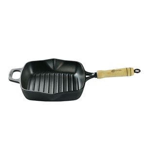 Frigideira Grill Quadrada 25cm Preta - Fundição Santana