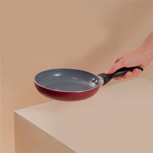 Frigideira Antiaderente 18cm Vermelha - Oikos