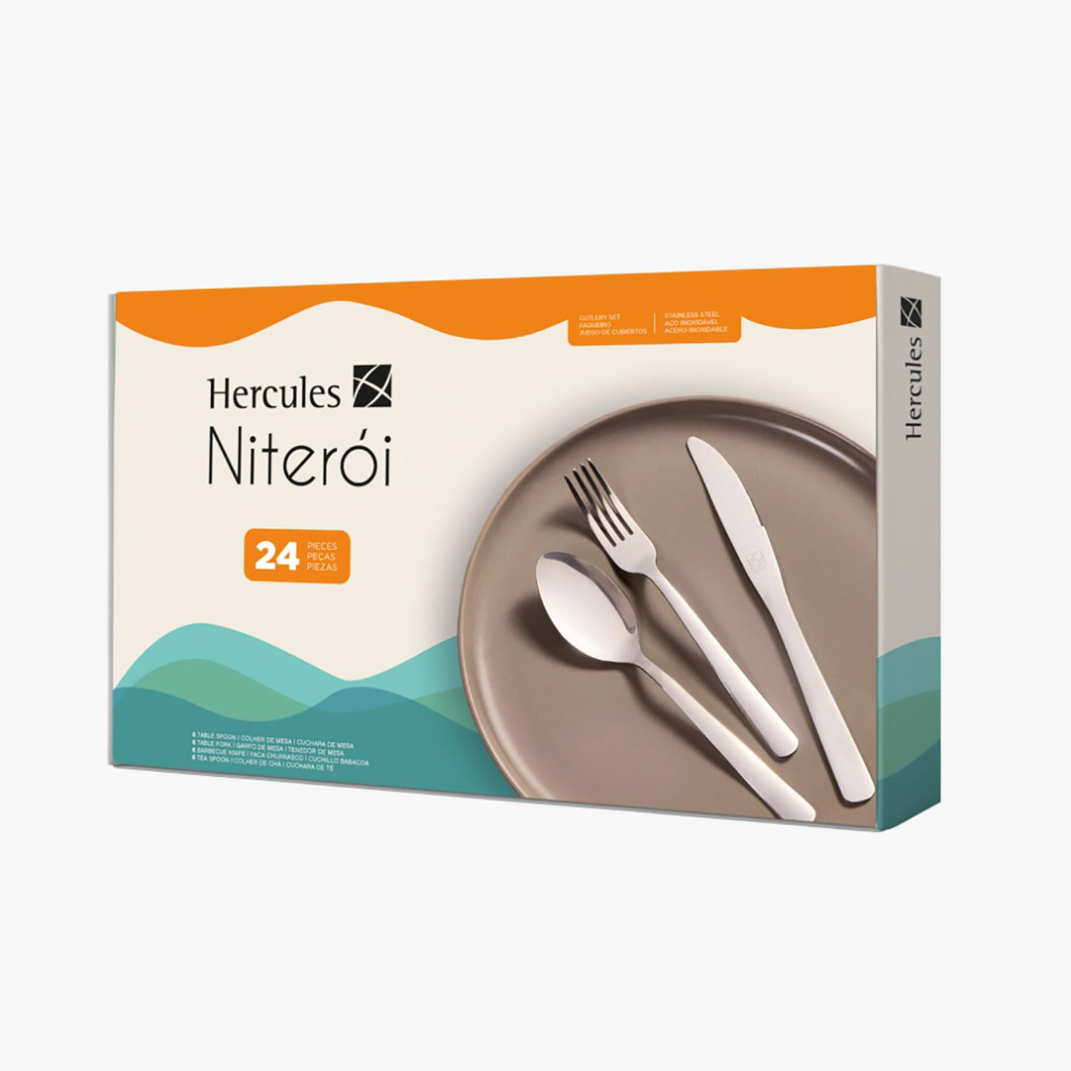 Faqueiro de Inox 24 Peças Niterói - Preçolandia - Preçolândia