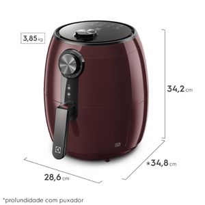 AirFryer Electrolux 3.2L Vermelha Efficient por Rita Lobo (EAF16)