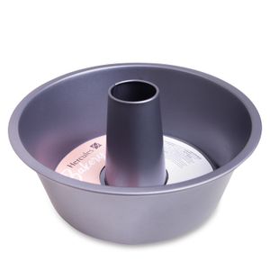 Forma para Bolo Redonda com Furo Antiaderente 26cm Chumbo - Hercules