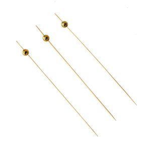 Palito para Petiscos Dourado 20 Unidades 18cm - Silver Plastic