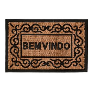 Capacho 40x60cm Bem Vindo Moldura - Tuut