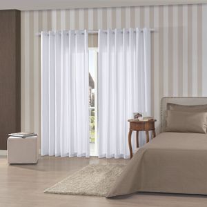 Cortina Rústica Pantex Ii 3,6x2,5m Branco - Bella Janela
