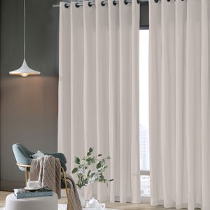 Cortina Rústica Pantex 2,6x2,3m Natural - Bella Janela