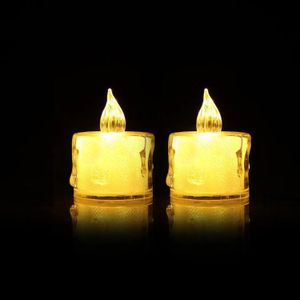 Vela Led Decoração Branca 3,7x5cm - Silver Plastic