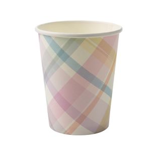 Copo de Papel 10 Unidades 270mL Xadrez - Silver Plastic