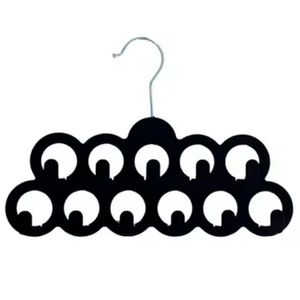 Cabide de Veludo para Acessórios Preto - Ordene