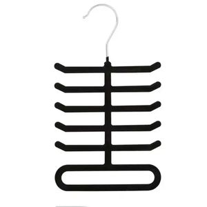 Cabide de Veludo para Gravatas Preto - Ordene