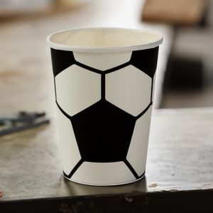 Copo de Papel 10 Unidades 270mL Futebol - Silver Plastic