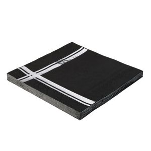 Guardanapo de Papel 2 Folhas 20 Unidades 33cm Estampado Prata - Silver Plastic