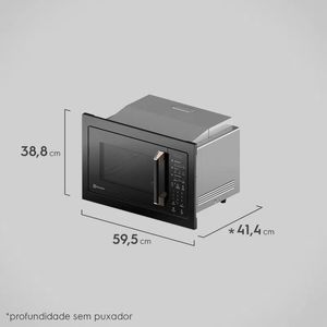 Micro-ondas de Embutir Electrolux 34L Preto com Grill Pro Series (MV43T)