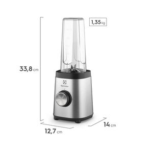 Liquidificador Portátil Electrolux Sport Blender 320W Efficient Acabamento Inox (BSE20)