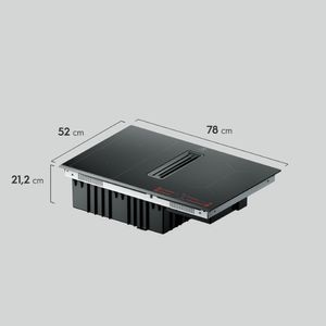 Cooktop de Indução 2 em 1 com Coifa Integrada Electrolux Expert (IE8CH)