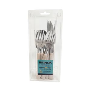 Faqueiro de Inox Riviera 16 Peças Vanilla - Brinox