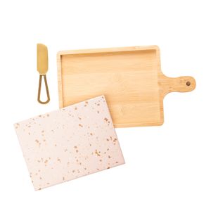 Jogo para Queijo Bambu 3 Peças 29cm - Lyor