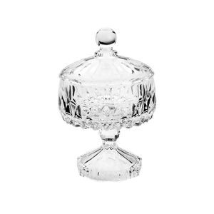 Bomboniere de Cristal com Pé Louise 14x23cm - Wolff