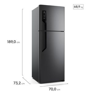 Geladeira Electrolux Frost Free 474L Efficient AutoSense Duplex Black Inox Look (TF71B)