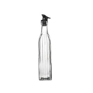 Garrafa para Azeite de Vidro com Tampa 500mL Preta - Wolff