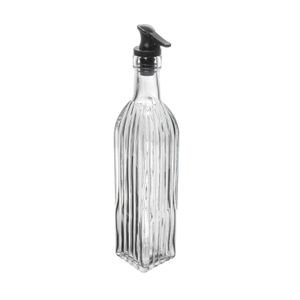 Garrafa para Azeite de Vidro com Tampa 500mL Preta - Wolff