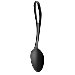 Colher de Plástico 29,5cm Preta - Sanremo