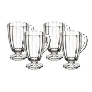 Jogo de Taças Capuccino Classic 4 Peças De Vidro 160mL - Wolff