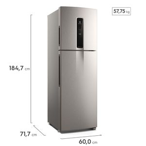 Geladeira Electrolux Frost Free Inverter 410L Efficient com AutoSense Inox Look (IF46S)