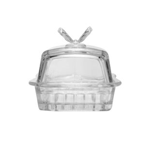 Manteigueira de Vidro com Tampa Butterfly 17cm - Wolff